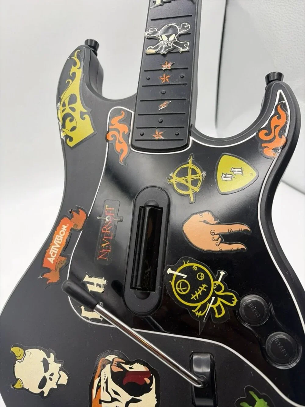 PS2 Guitar Hero Kramer Striker Guitar 95119.805 Red Octane No Dongle Tested Work